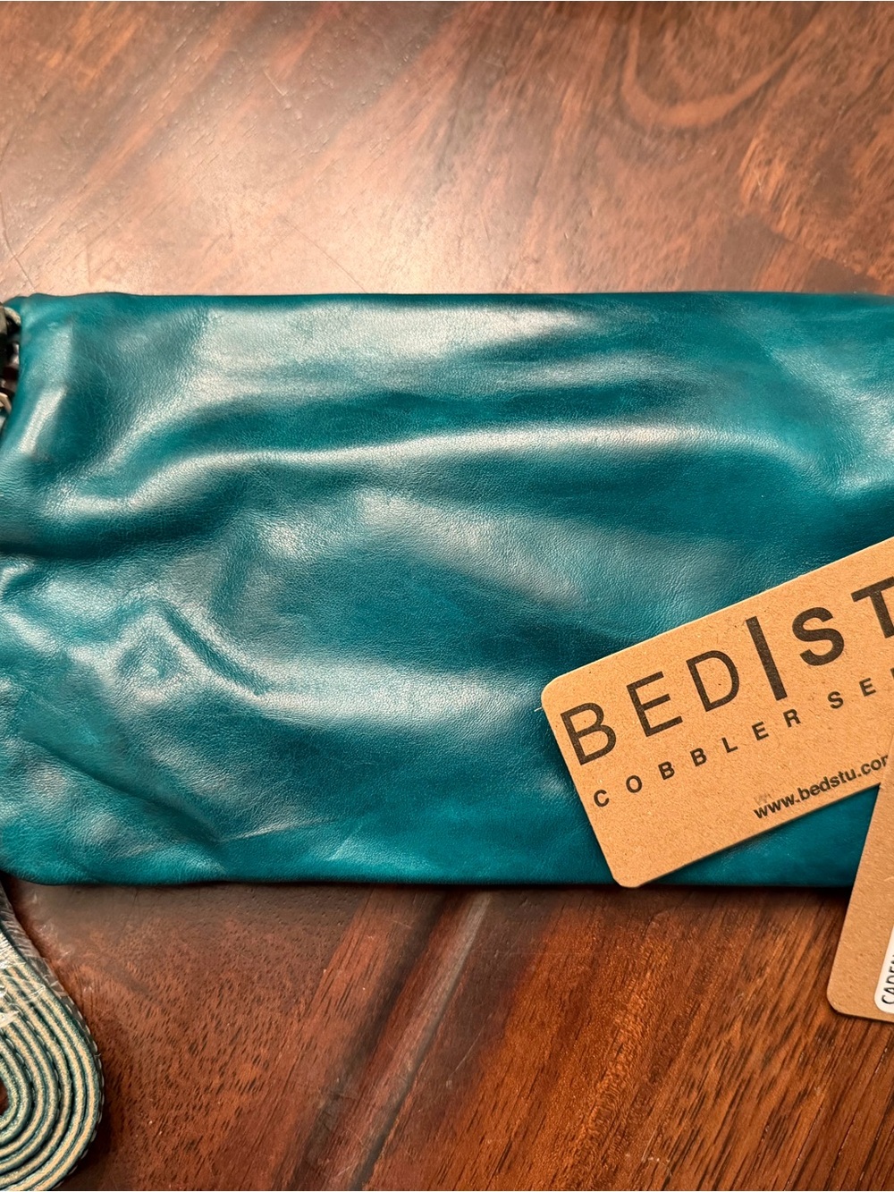 Bed Stu Teal Cadence Wristlet Clutch